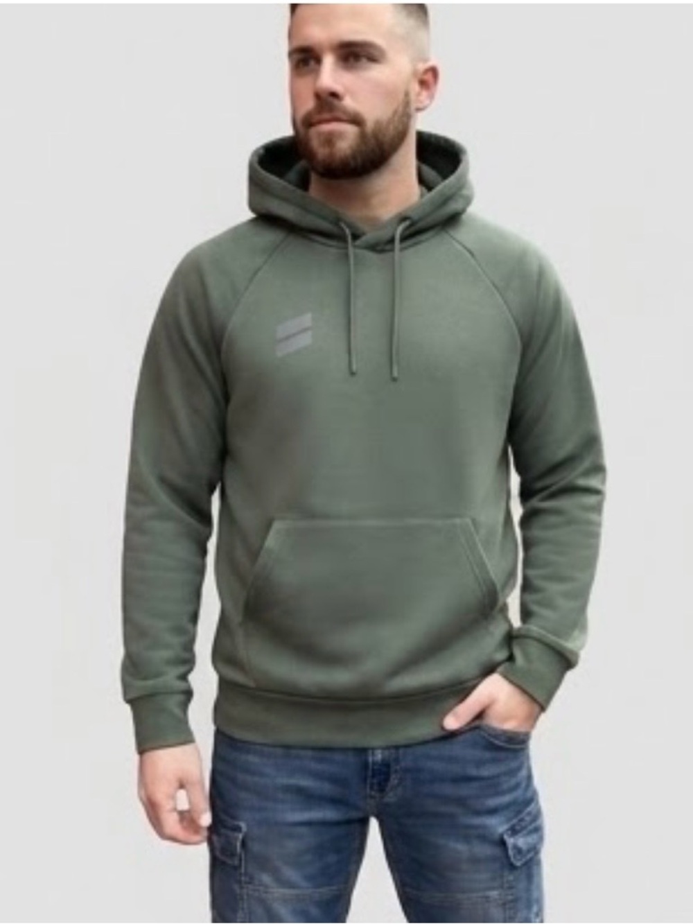 Hurley Men's Olive Green Pullover Hoodie US M